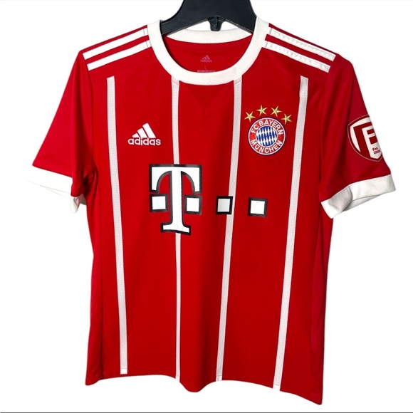 Adidas FC Bayern Munich Soccer Jersey Women’s M/L T-Mobile Y2K Blokecore Sporty - Picture 1 of 5